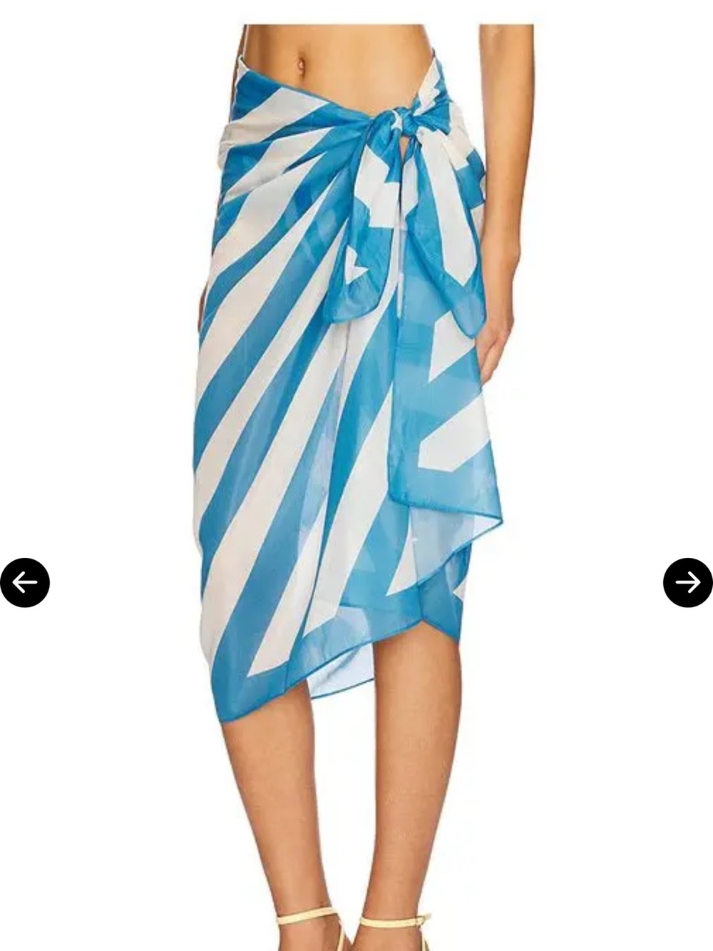 Solid & Striped - Silk Blend Pareo French Blue / Brule